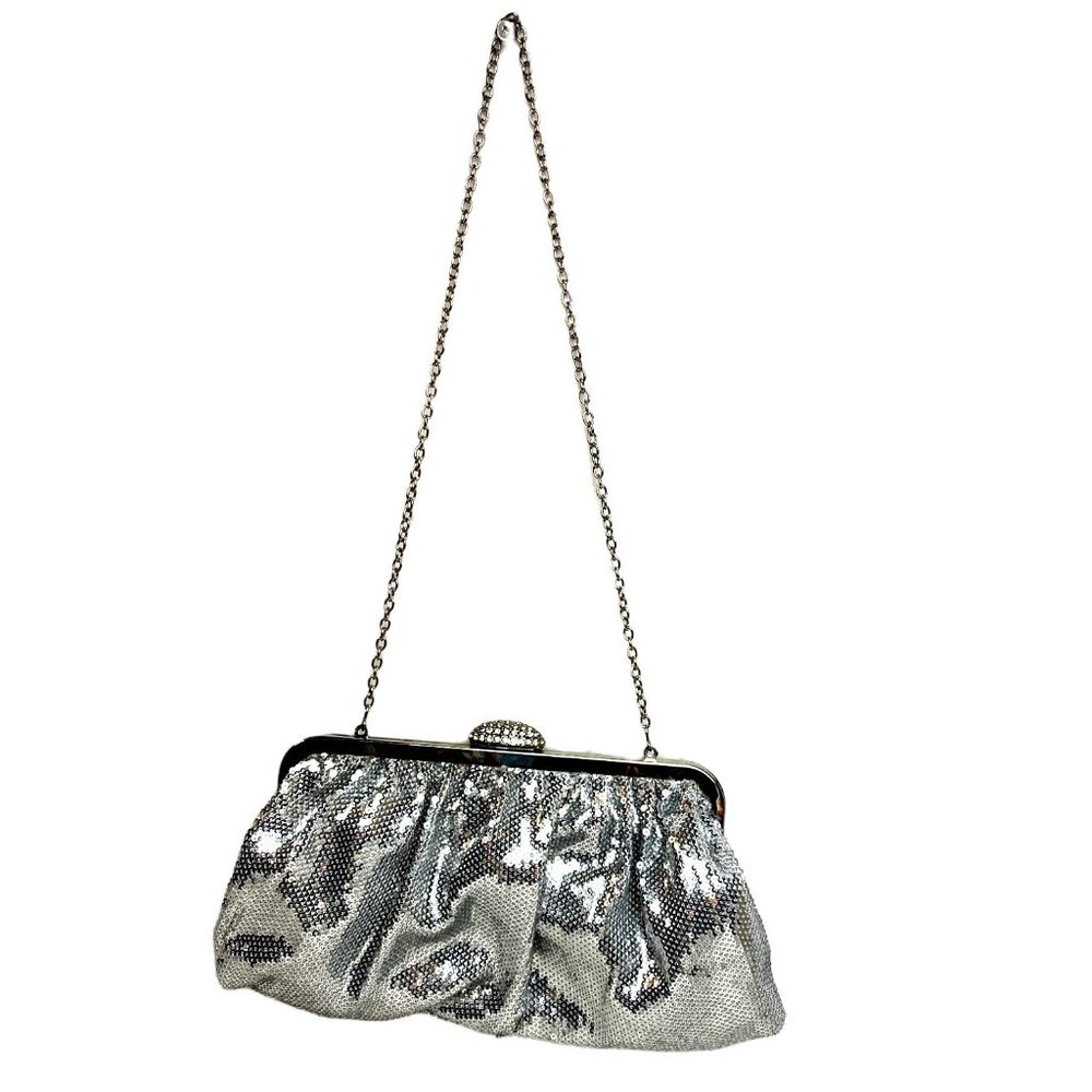 Jessica McClintock sequin clutch shoulder bag